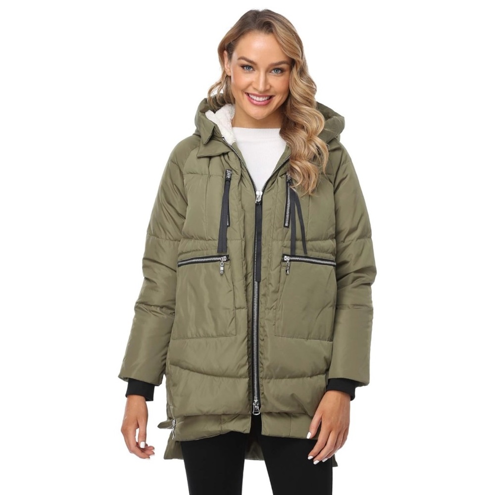 Orolay | Women's Thickened Down Jacket in army green - Picture 1 of 10